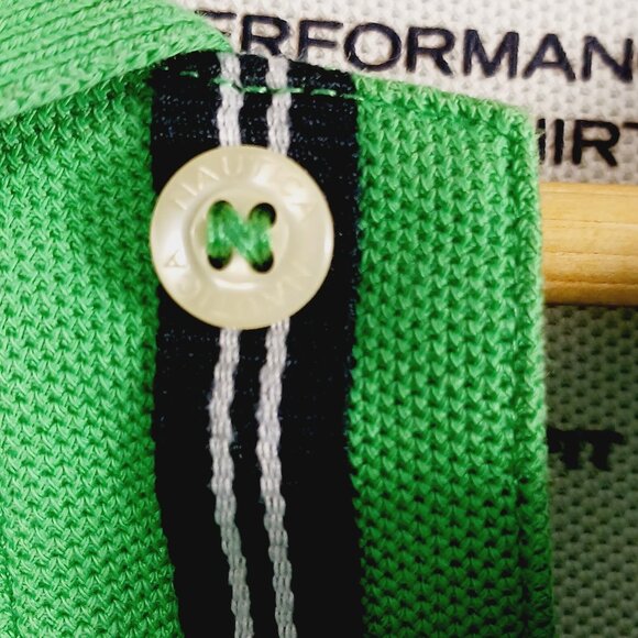 Nautica, Men's Performance Deck Shirt Classic Fit, Size Large, Kelly Green, Polo - Picture 9 of 16